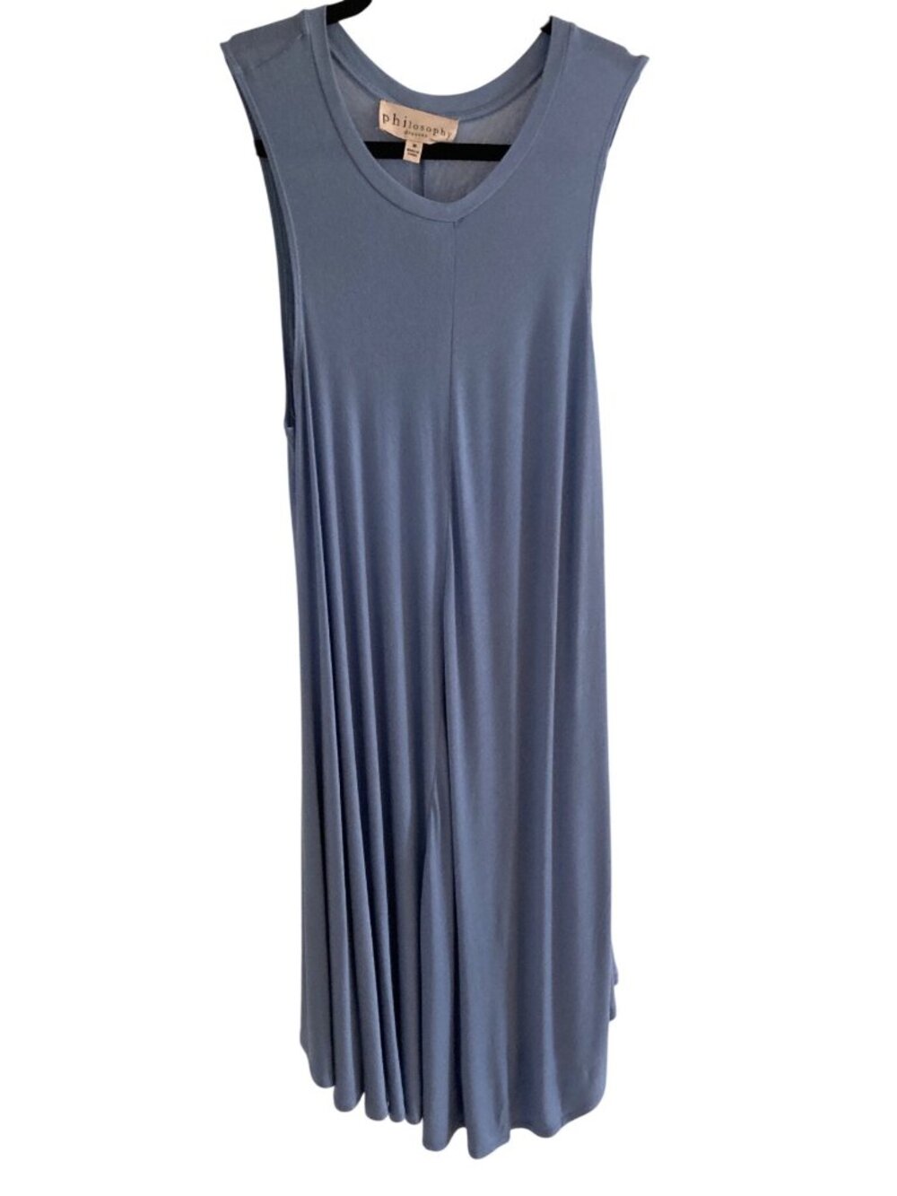 Philosophy Dress Bella Blue Sleeveless Swing Trapeze Knit‎ Dress Varies  NWT